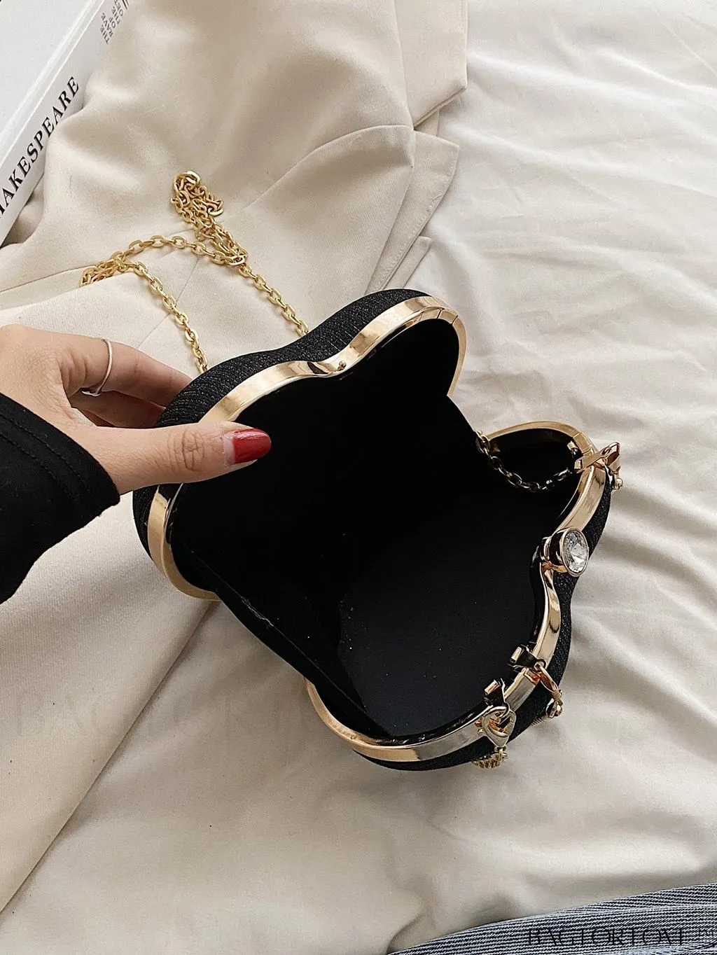 BagForLove - 2023 Summer New Design Rhinestone Heart Shaped Shoulder/Crossbody Bag - Fashionably Versatile