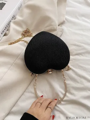 BagForLove - 2023 Summer New Design Rhinestone Heart Shaped Shoulder/Crossbody Bag - Fashionably Versatile
