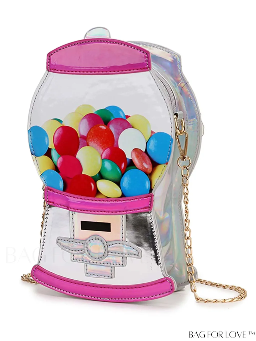 BagForLove - Charming Chain Crossbody Bag: Candy Machine Design for Women and Girls