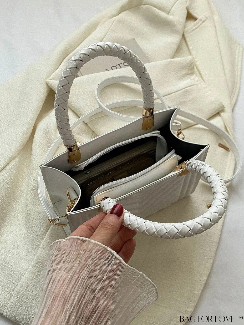 BagForLove - Chic PU Square Bag with Quilted Design - Mini-sized and Fashionable