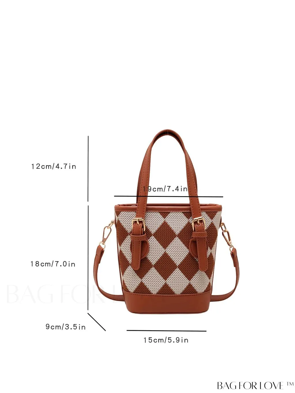 BagForLove - Chic Womens Straw Mini Bucket Bag | Diagonal Shoulder & Retro Design