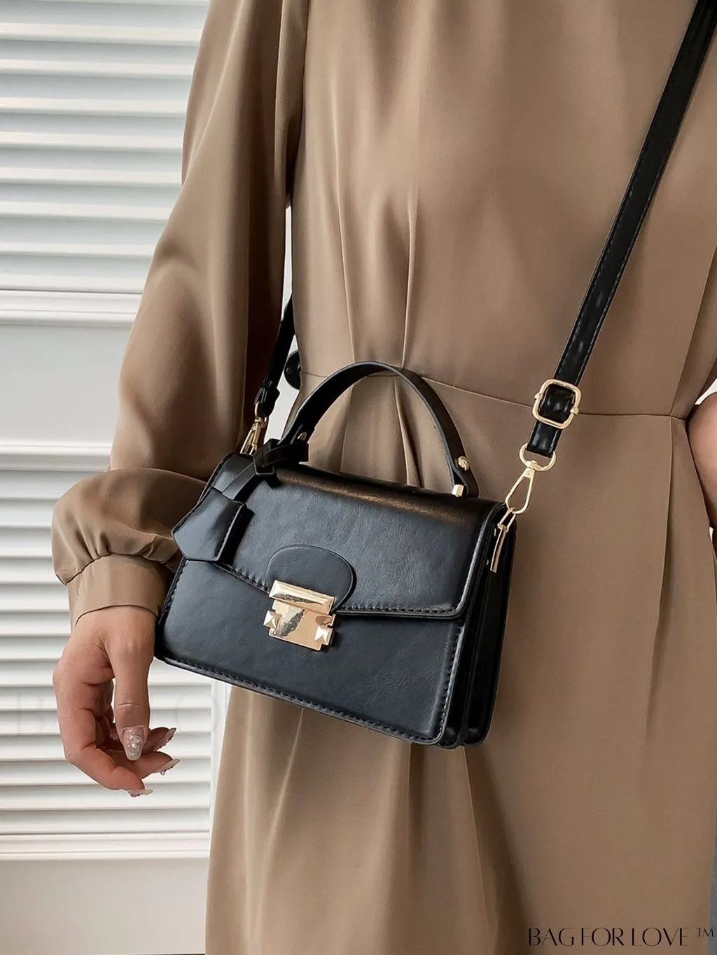 BagForLove - Classic New PU Leather Shoulder Bag - Elegant Designer Handbag for Womens Crossbody Fashion