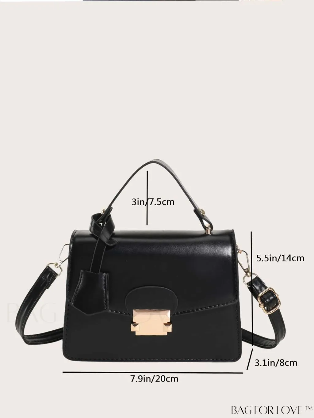 BagForLove - Classic New PU Leather Shoulder Bag - Elegant Designer Handbag for Womens Crossbody Fashion