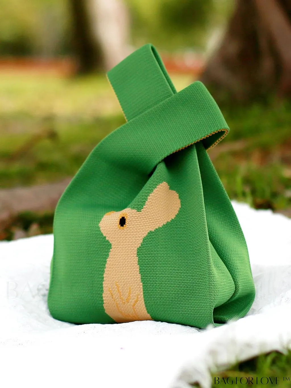 BagForLove - Compact Adorable Cat Crochet Bag with Dual Handles