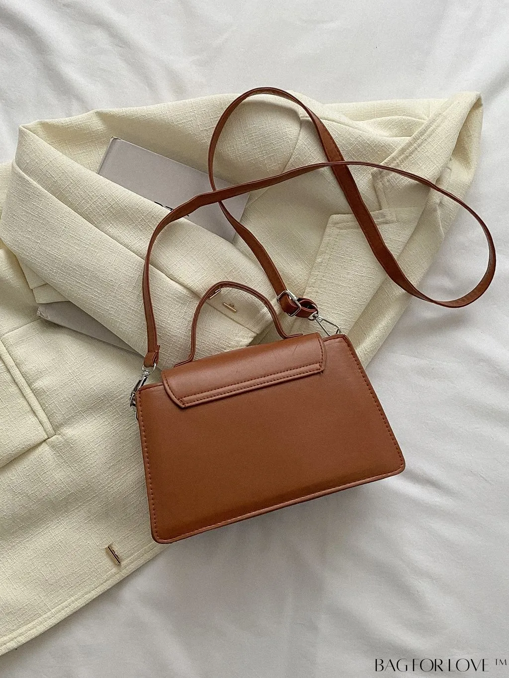 BagForLove - Compact Chain-Adorned Satchel: Stylish and Functional