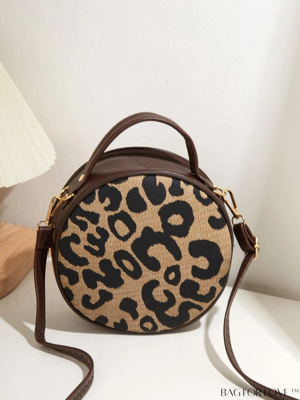 BagForLove - Compact Metallic Circle Bag with Decorative Satchel Design
