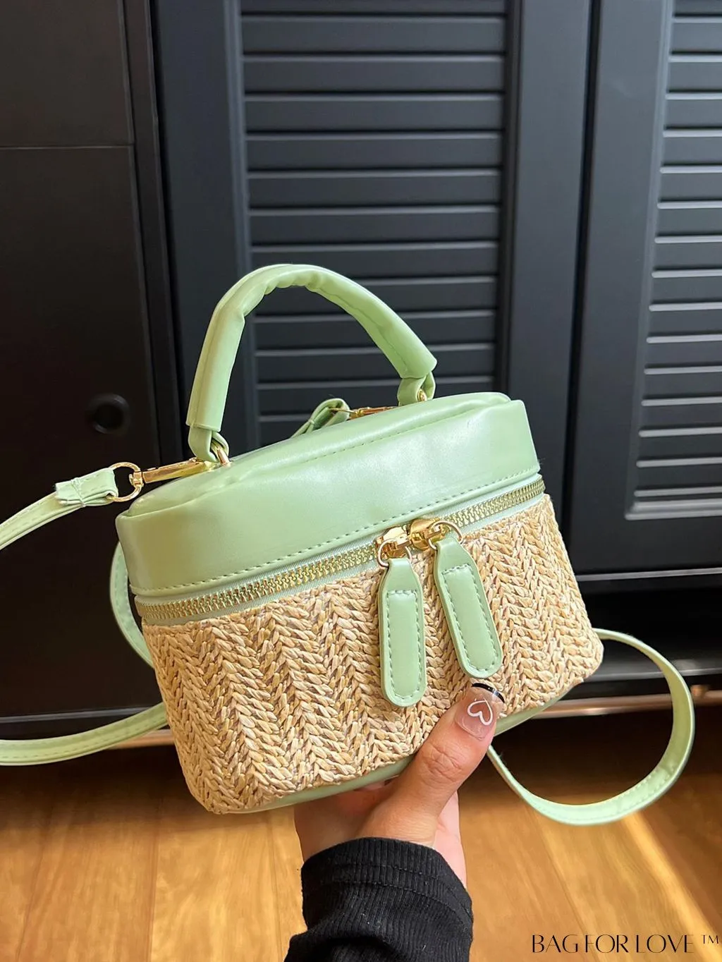 BagForLove - Compact Multicolored Straw Handbag
