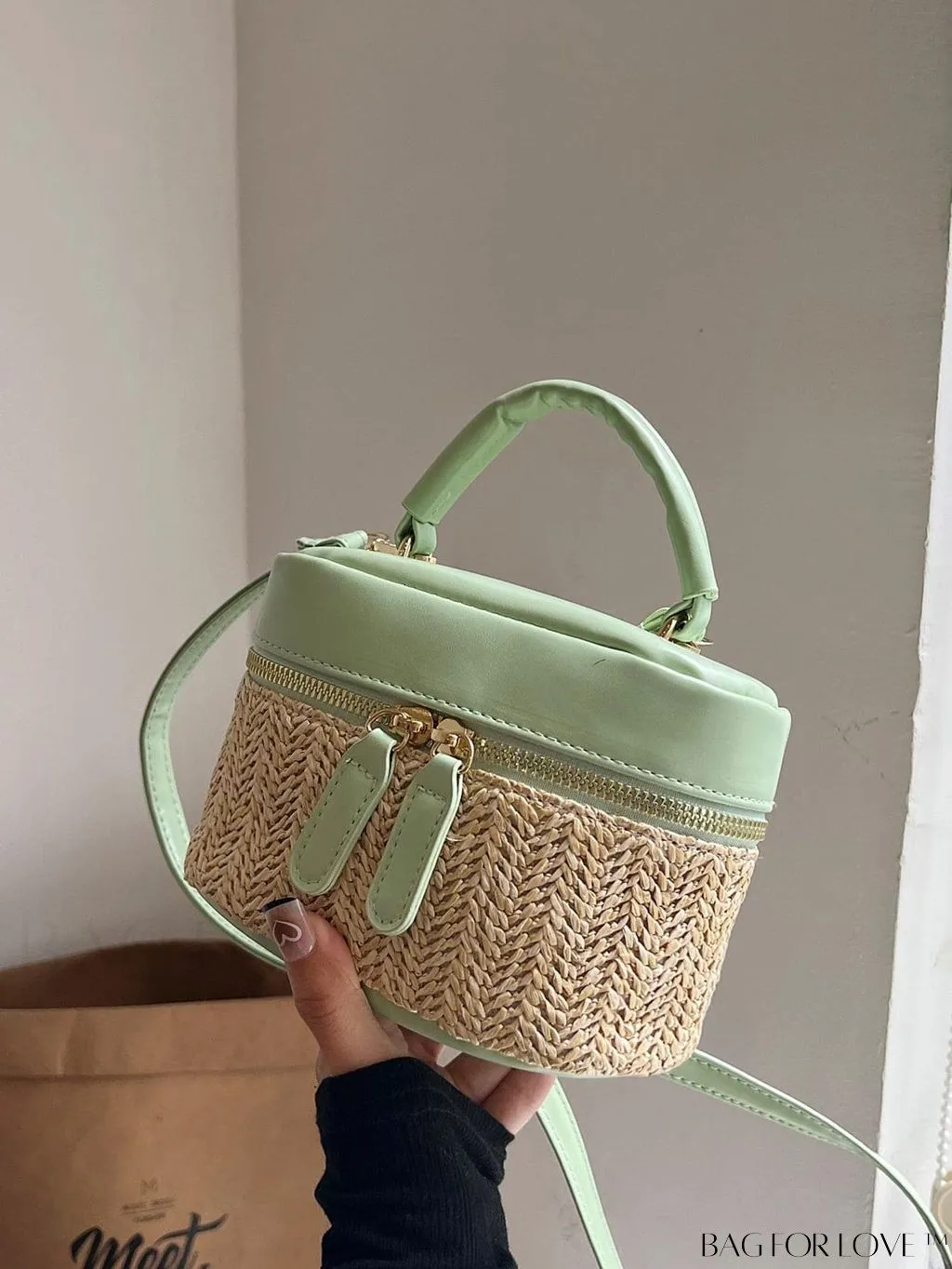 BagForLove - Compact Multicolored Straw Handbag