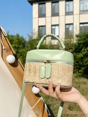 BagForLove - Compact Multicolored Straw Handbag