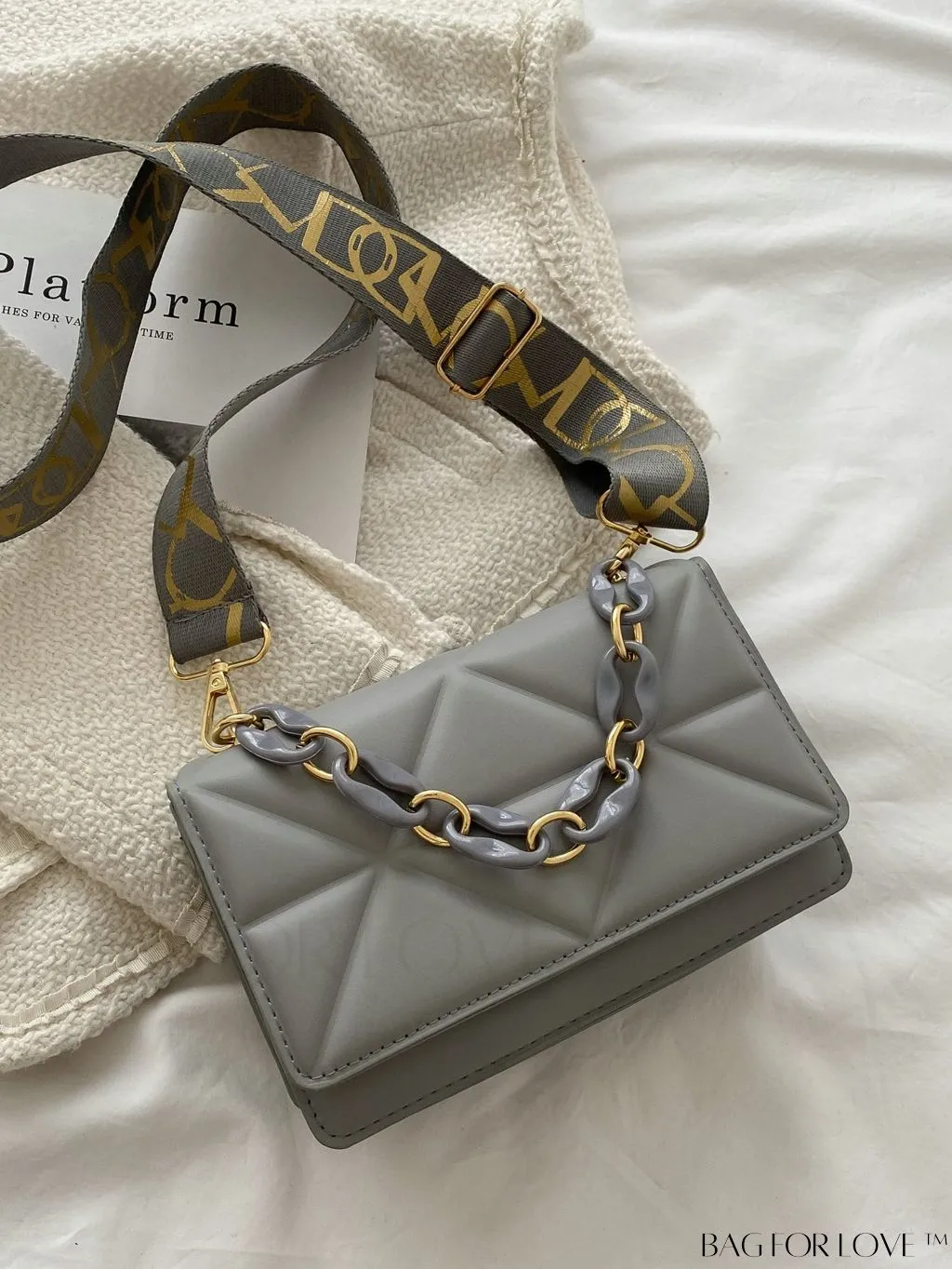BagForLove - Compact Quilted Satchel: Elegant and Versatile