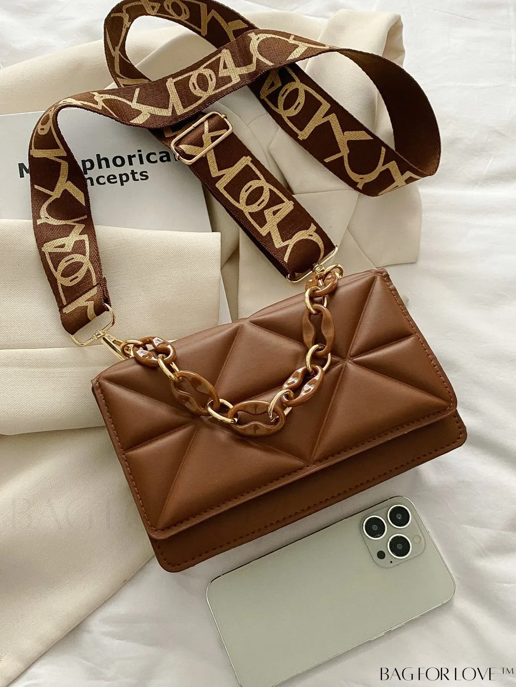 BagForLove - Compact Quilted Satchel: Elegant and Versatile