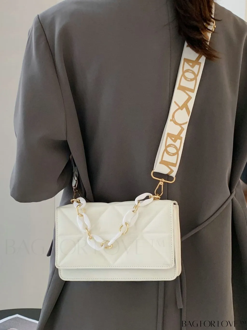 BagForLove - Compact Quilted Satchel: Elegant and Versatile