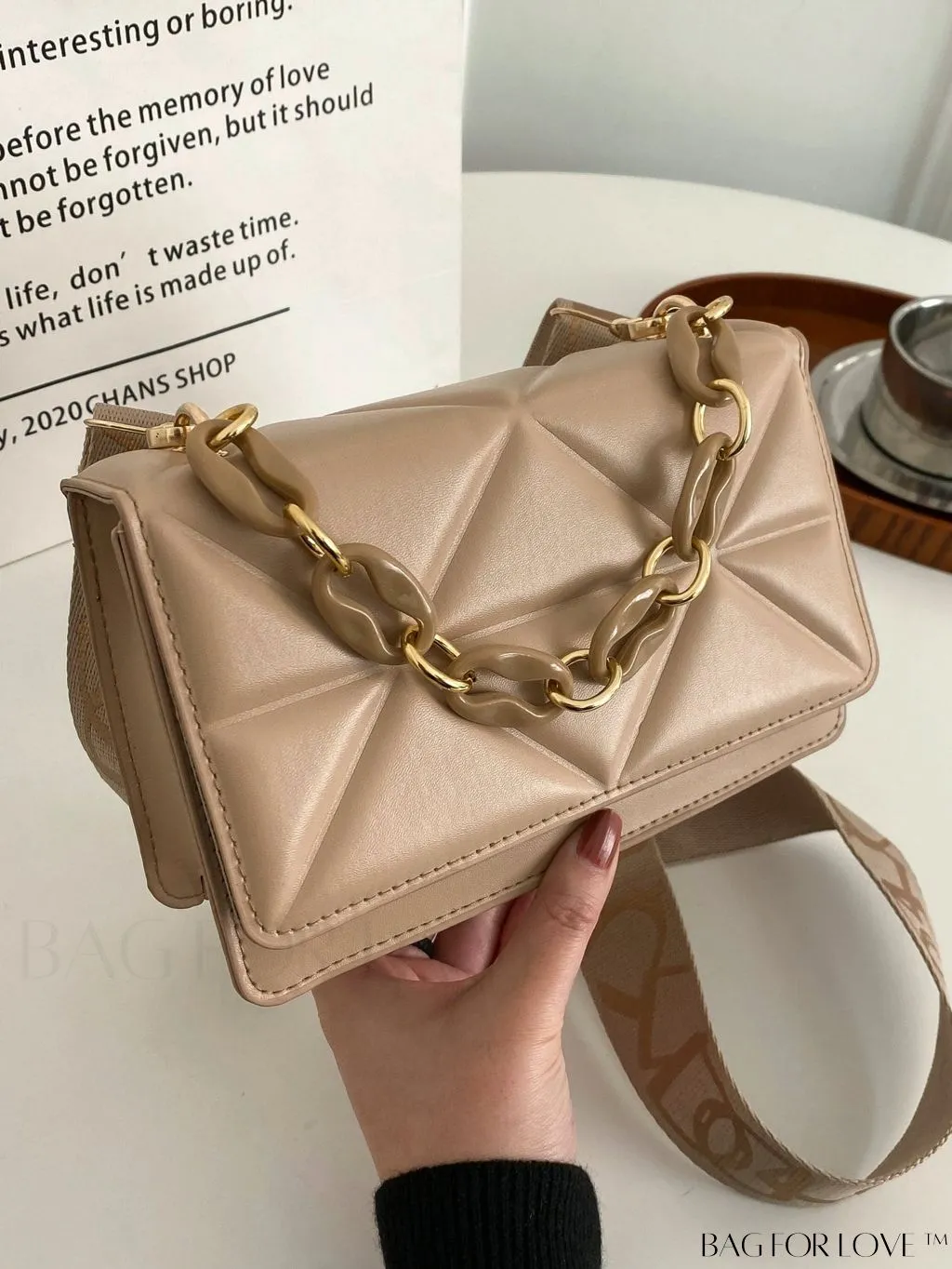 BagForLove - Compact Quilted Satchel: Elegant and Versatile