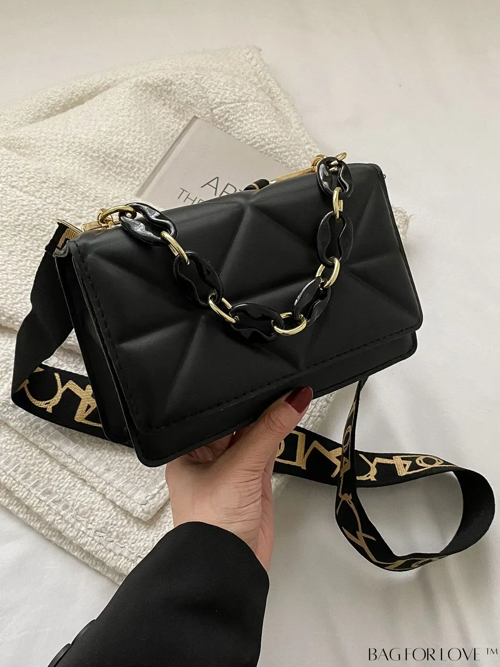 BagForLove - Compact Quilted Satchel: Elegant and Versatile
