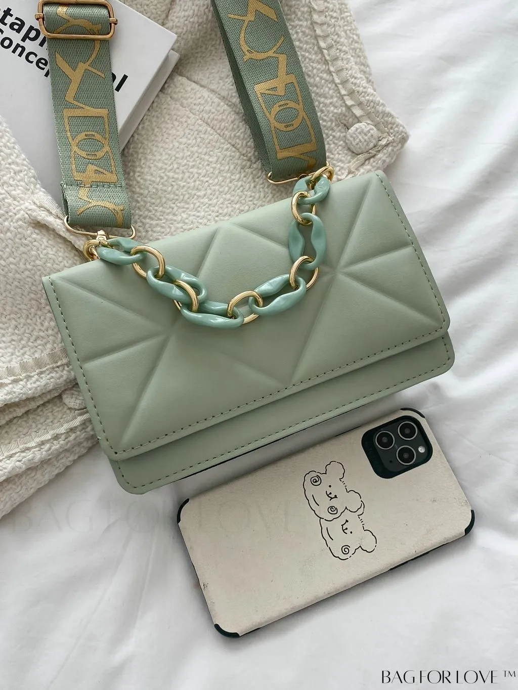 BagForLove - Compact Quilted Satchel: Elegant and Versatile