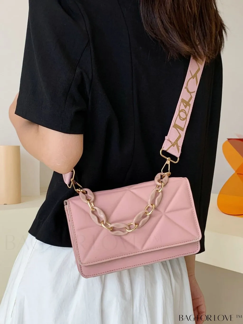 BagForLove - Compact Quilted Satchel: Elegant and Versatile