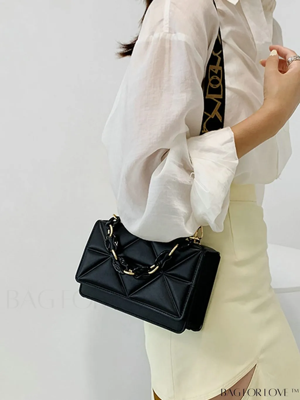 BagForLove - Compact Quilted Satchel: Elegant and Versatile