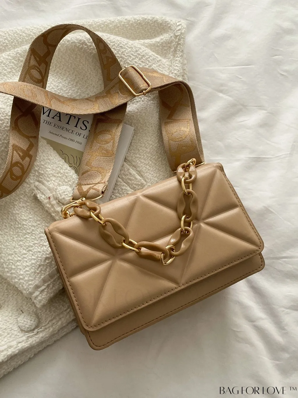 BagForLove - Compact Quilted Satchel: Elegant and Versatile