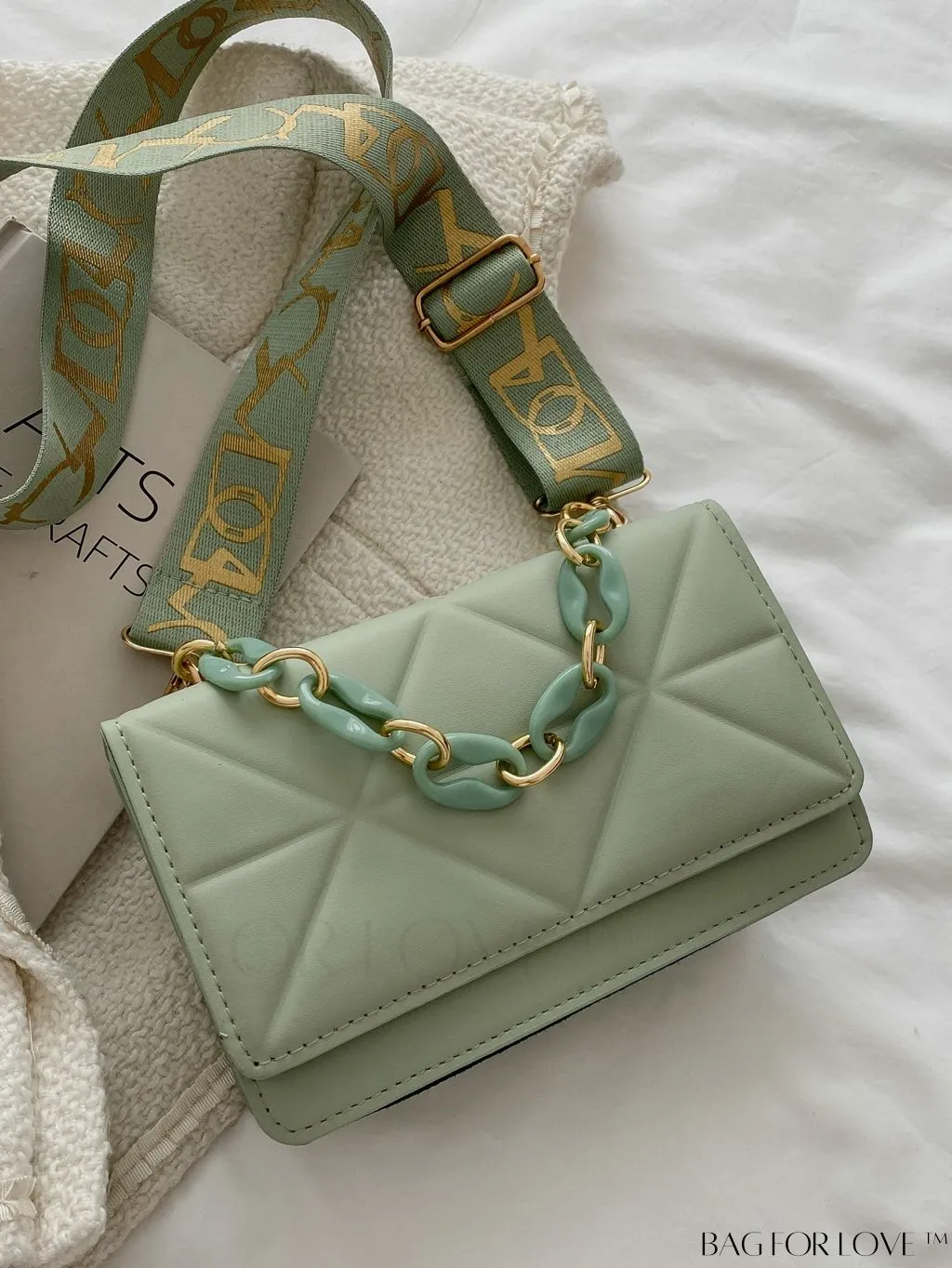 BagForLove - Compact Quilted Satchel: Elegant and Versatile