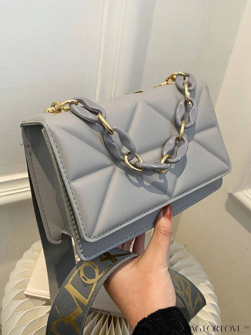 BagForLove - Compact Quilted Satchel: Elegant and Versatile