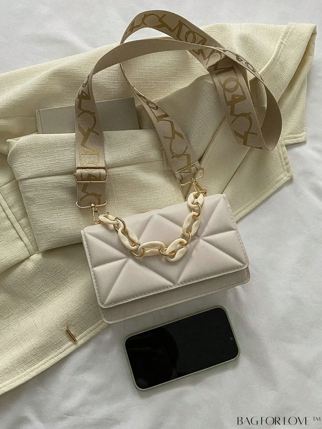 BagForLove - Compact Quilted Satchel: Elegant and Versatile