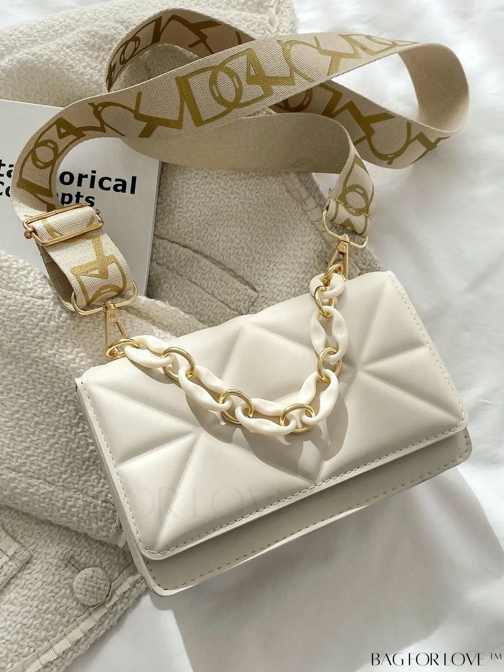 BagForLove - Compact Quilted Satchel: Elegant and Versatile