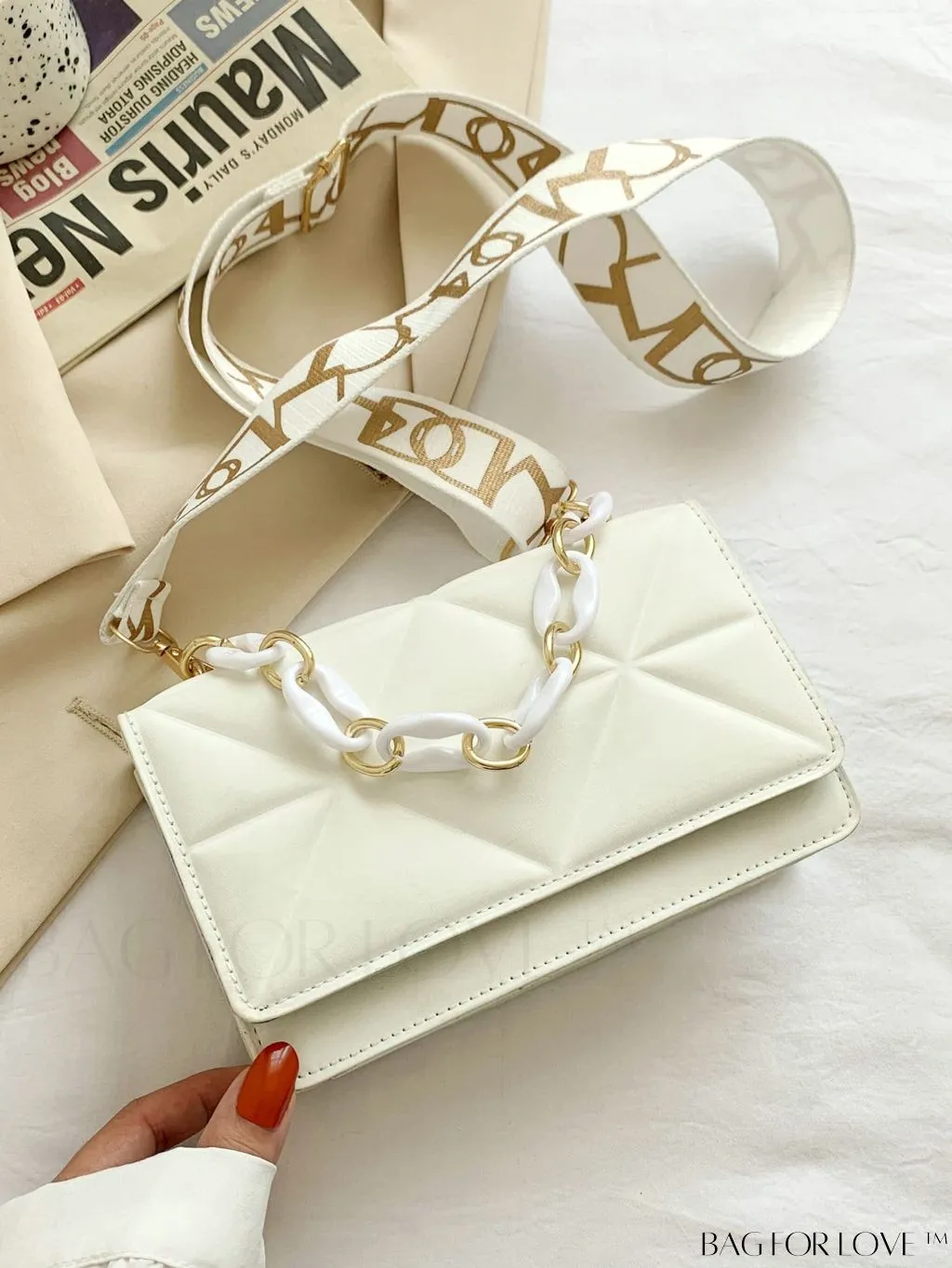 BagForLove - Compact Quilted Satchel: Elegant and Versatile