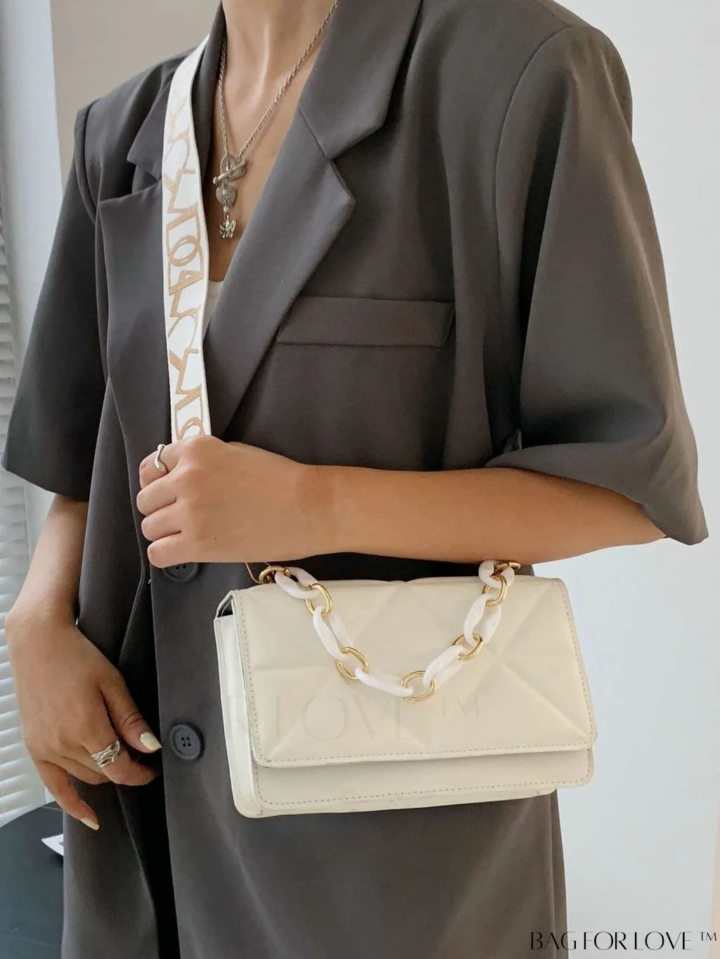 BagForLove - Compact Quilted Satchel: Elegant and Versatile