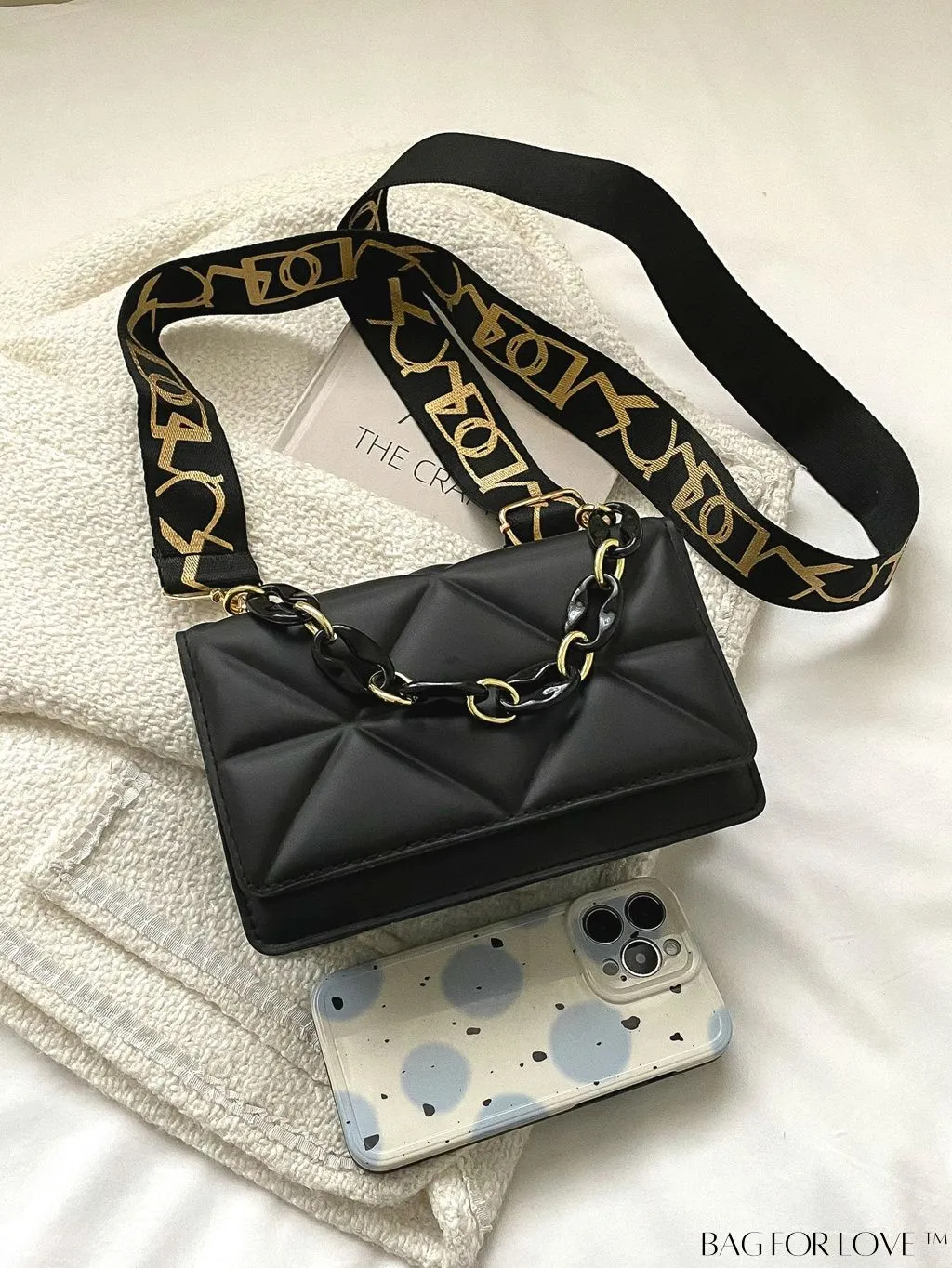 BagForLove - Compact Quilted Satchel: Elegant and Versatile
