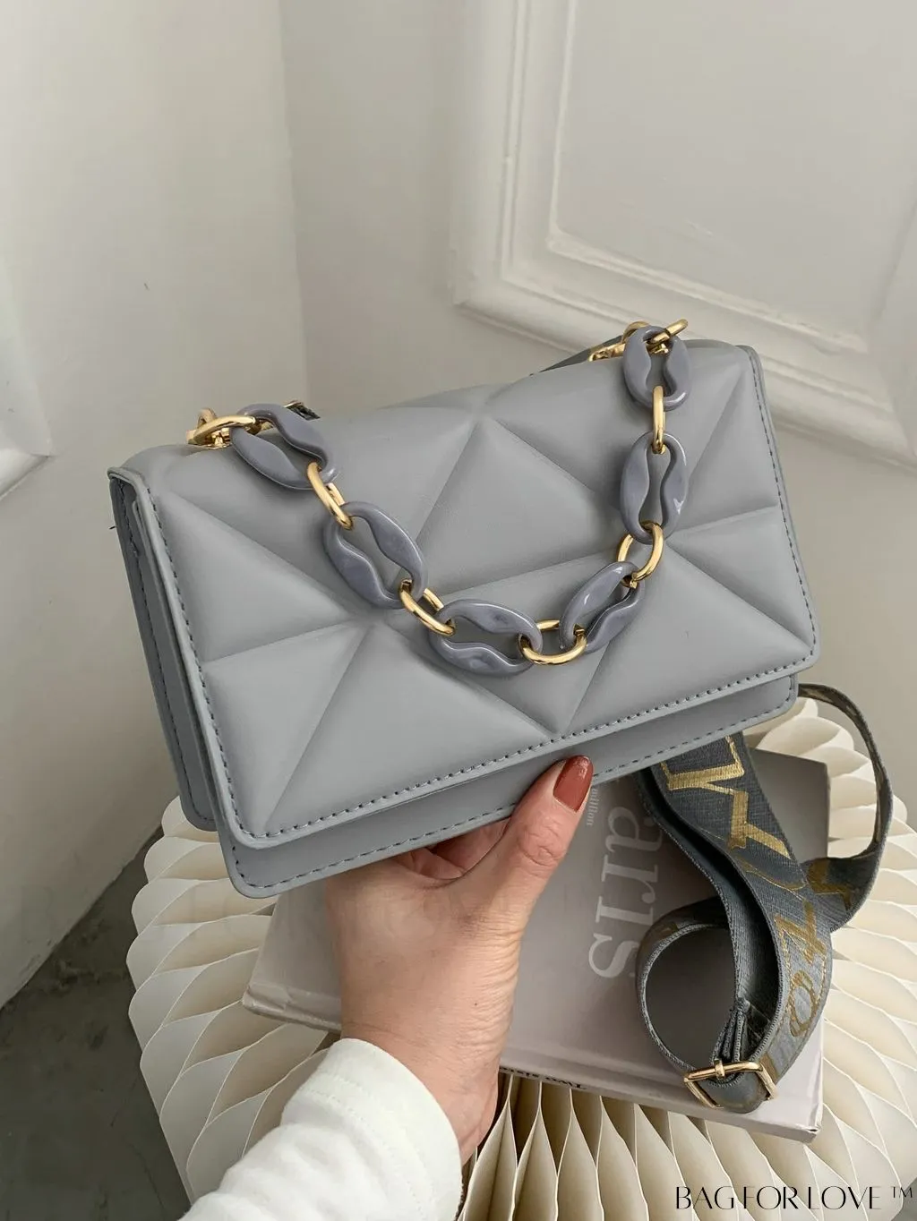 BagForLove - Compact Quilted Satchel: Elegant and Versatile