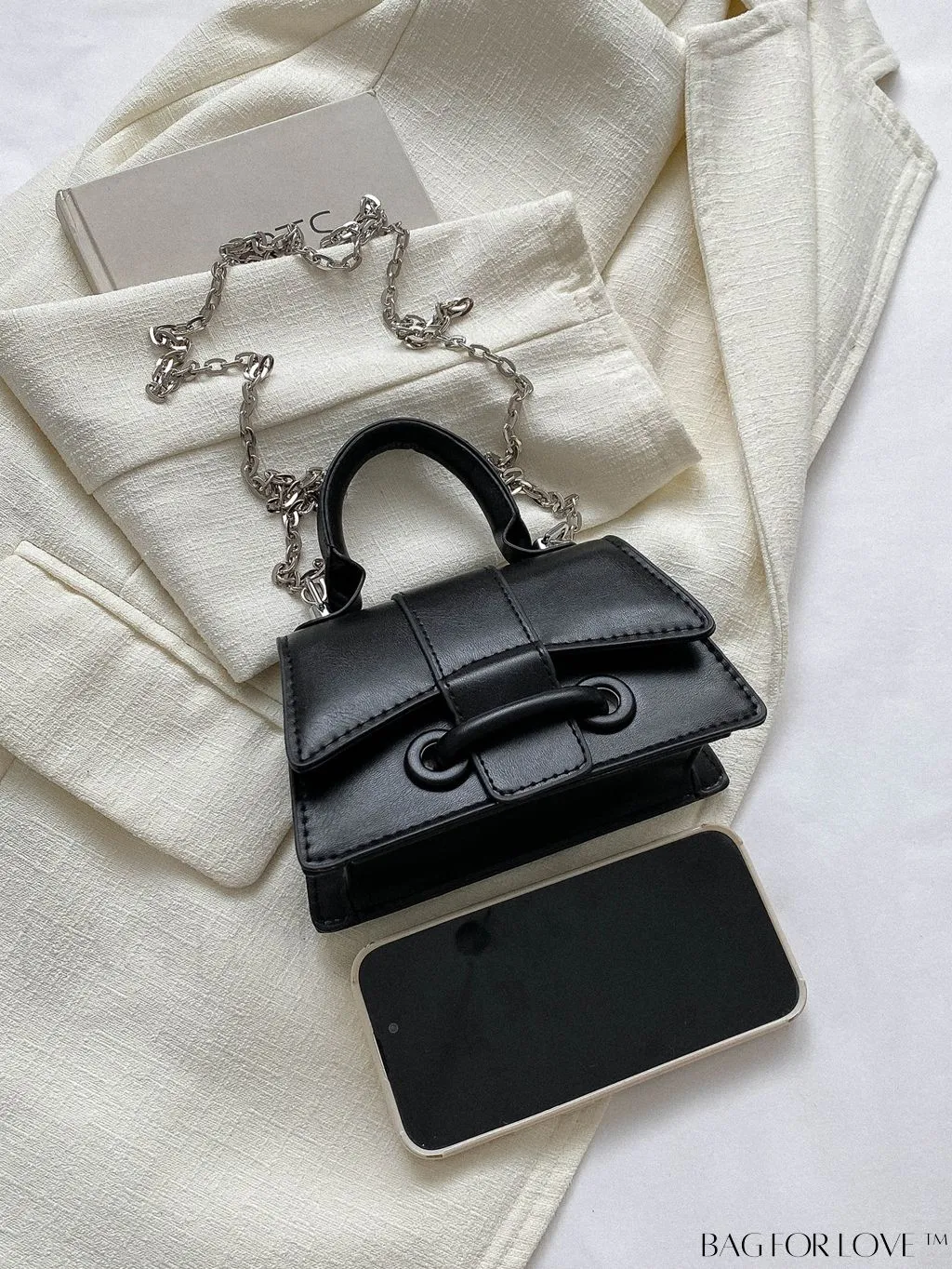 BagForLove - Compact Shoulder Chain Handbag for Phones, Lipstick, and Keys
