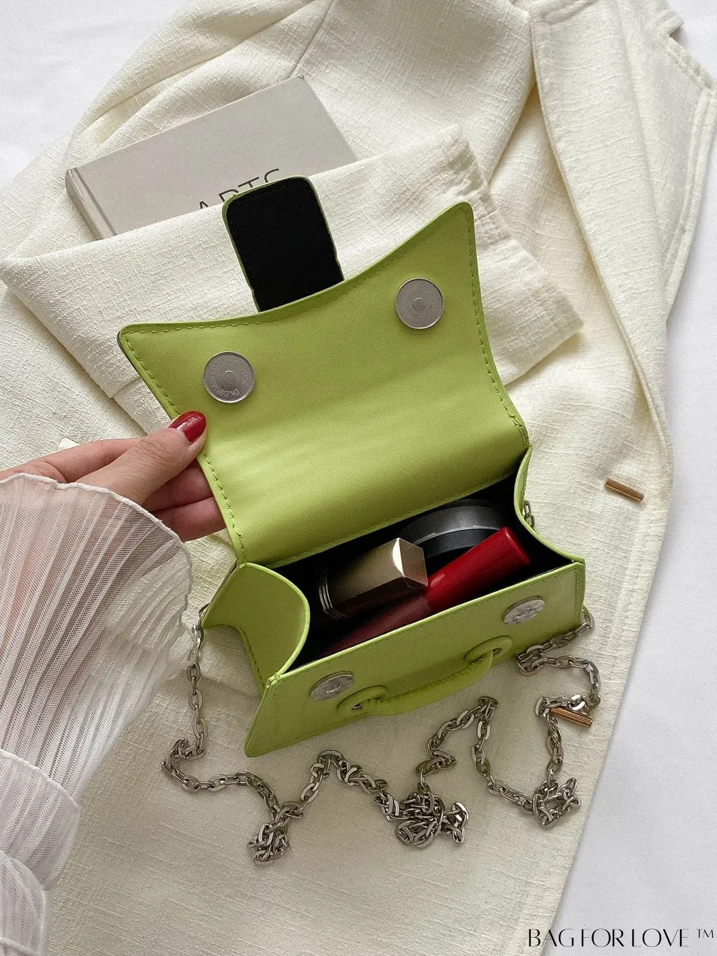 BagForLove - Compact Shoulder Chain Handbag for Phones, Lipstick, and Keys