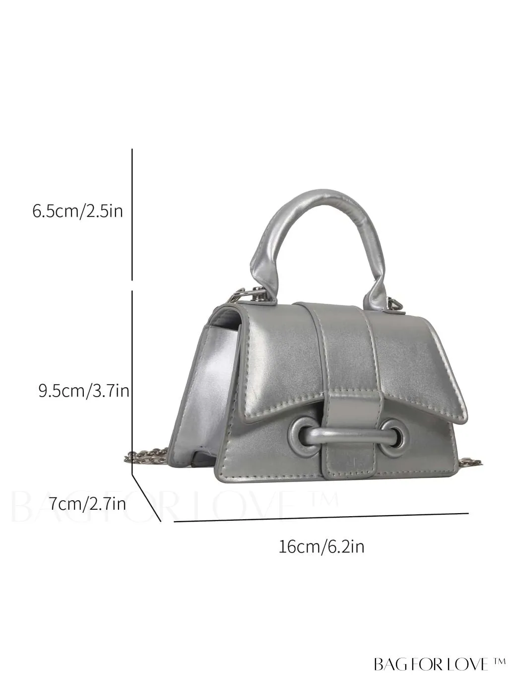BagForLove - Compact Shoulder Chain Handbag for Phones, Lipstick, and Keys