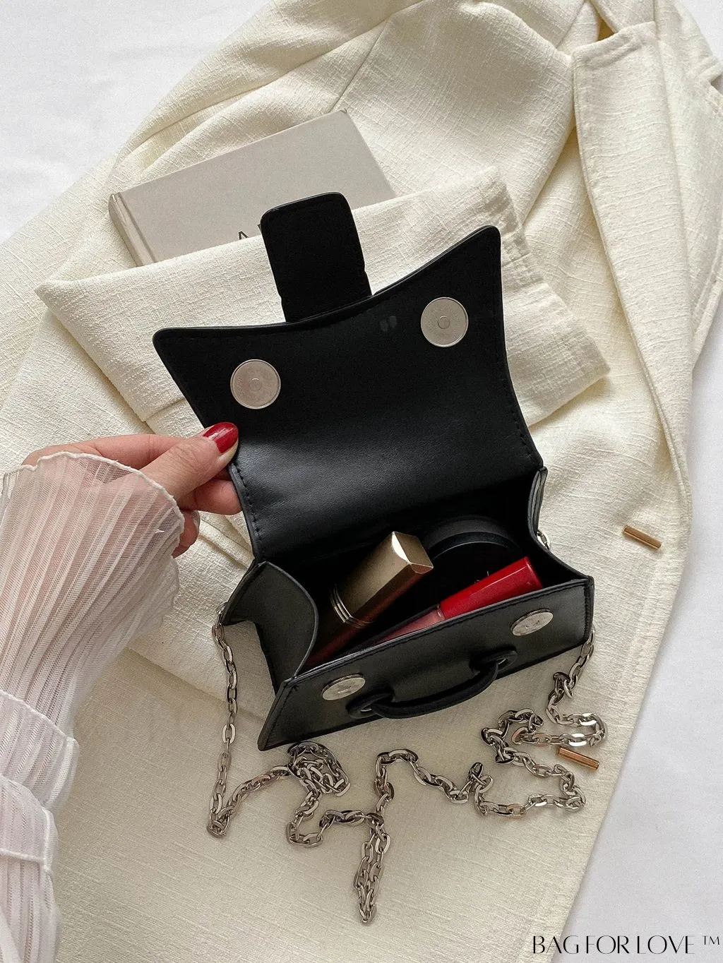 BagForLove - Compact Shoulder Chain Handbag for Phones, Lipstick, and Keys