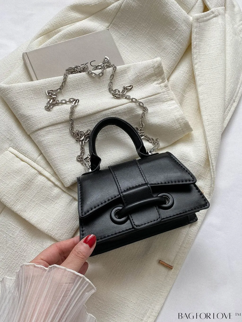 BagForLove - Compact Shoulder Chain Handbag for Phones, Lipstick, and Keys