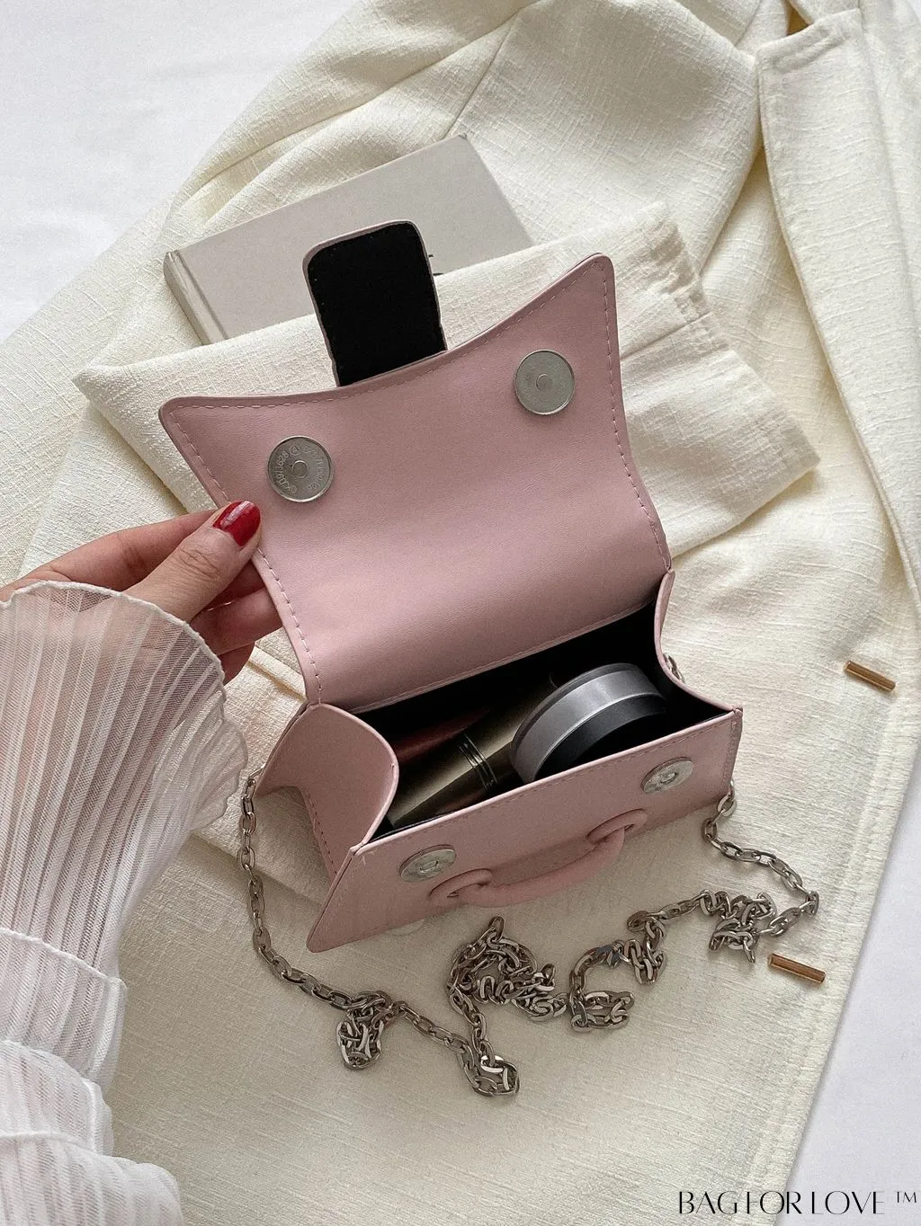 BagForLove - Compact Shoulder Chain Handbag for Phones, Lipstick, and Keys