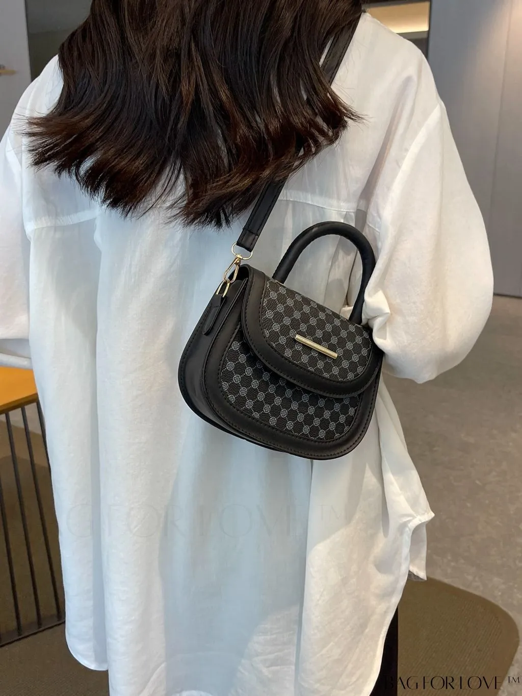 BagForLove - Compact Stylish Printed Handbag with Adjustable Shoulder Strap