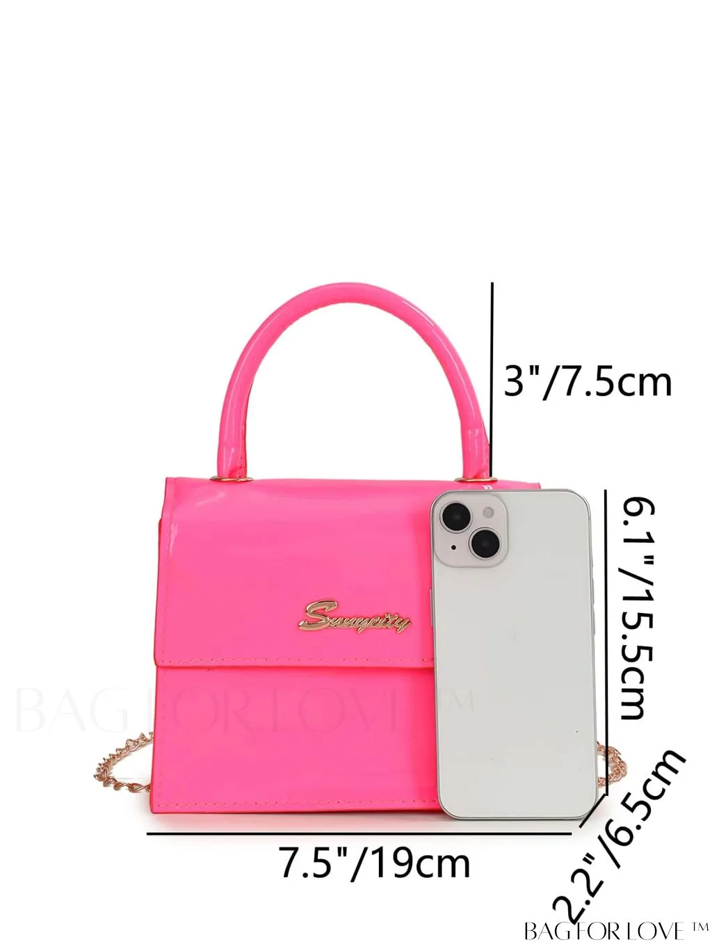 BagForLove - Compact Tie-Dye Chain Flap Bag