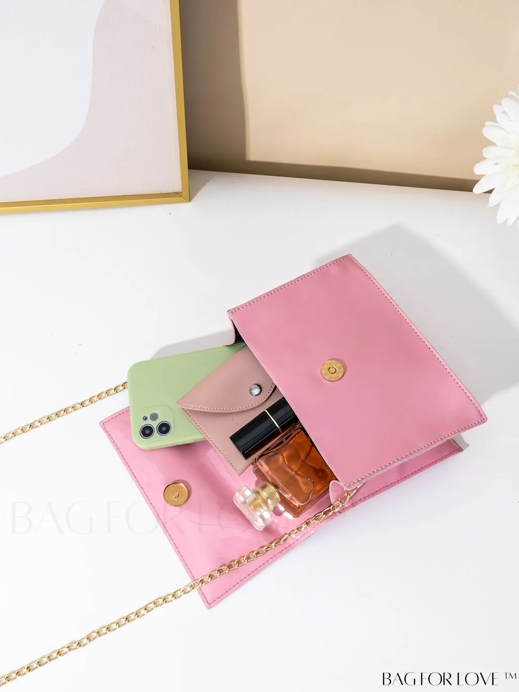 BagForLove - Compact Tie-Dye Chain Flap Bag