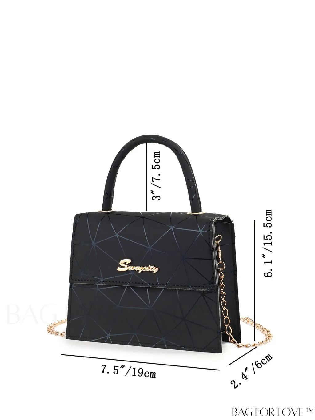 BagForLove - Compact Tie-Dye Chain Flap Bag