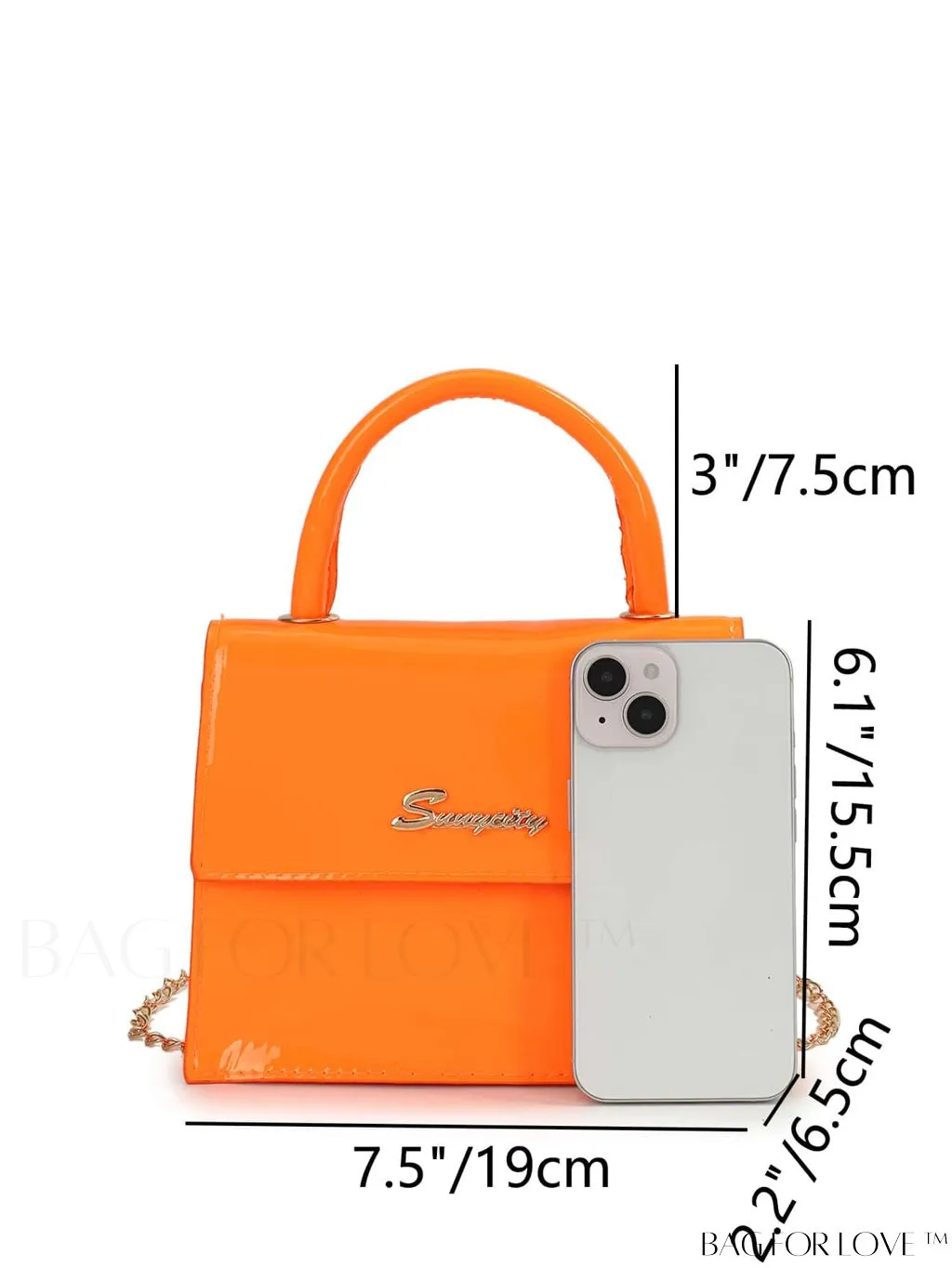 BagForLove - Compact Tie-Dye Chain Flap Bag