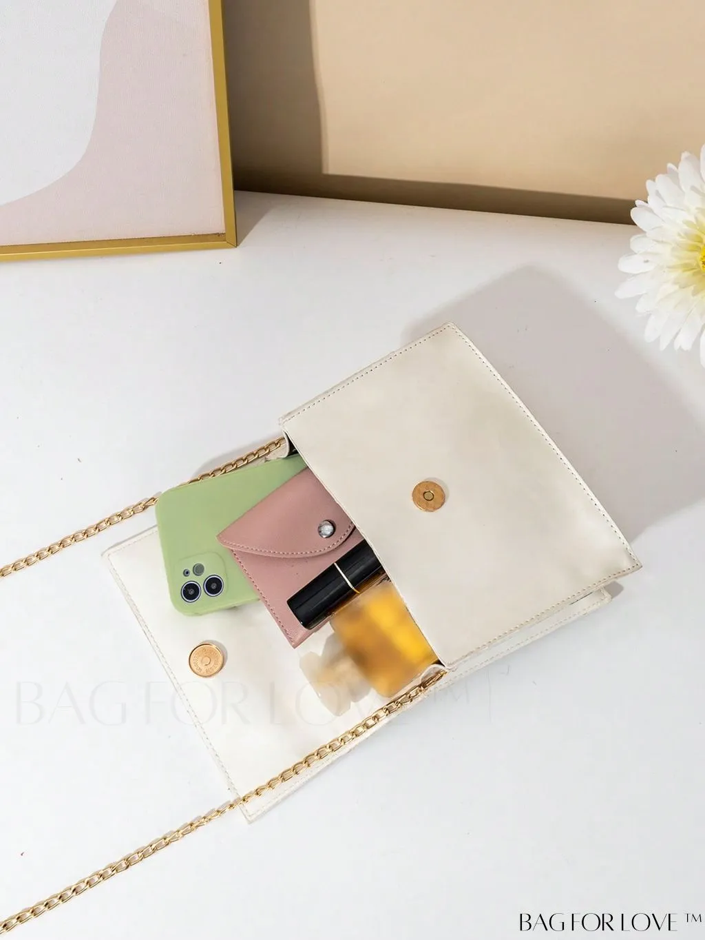 BagForLove - Compact Tie-Dye Chain Flap Bag