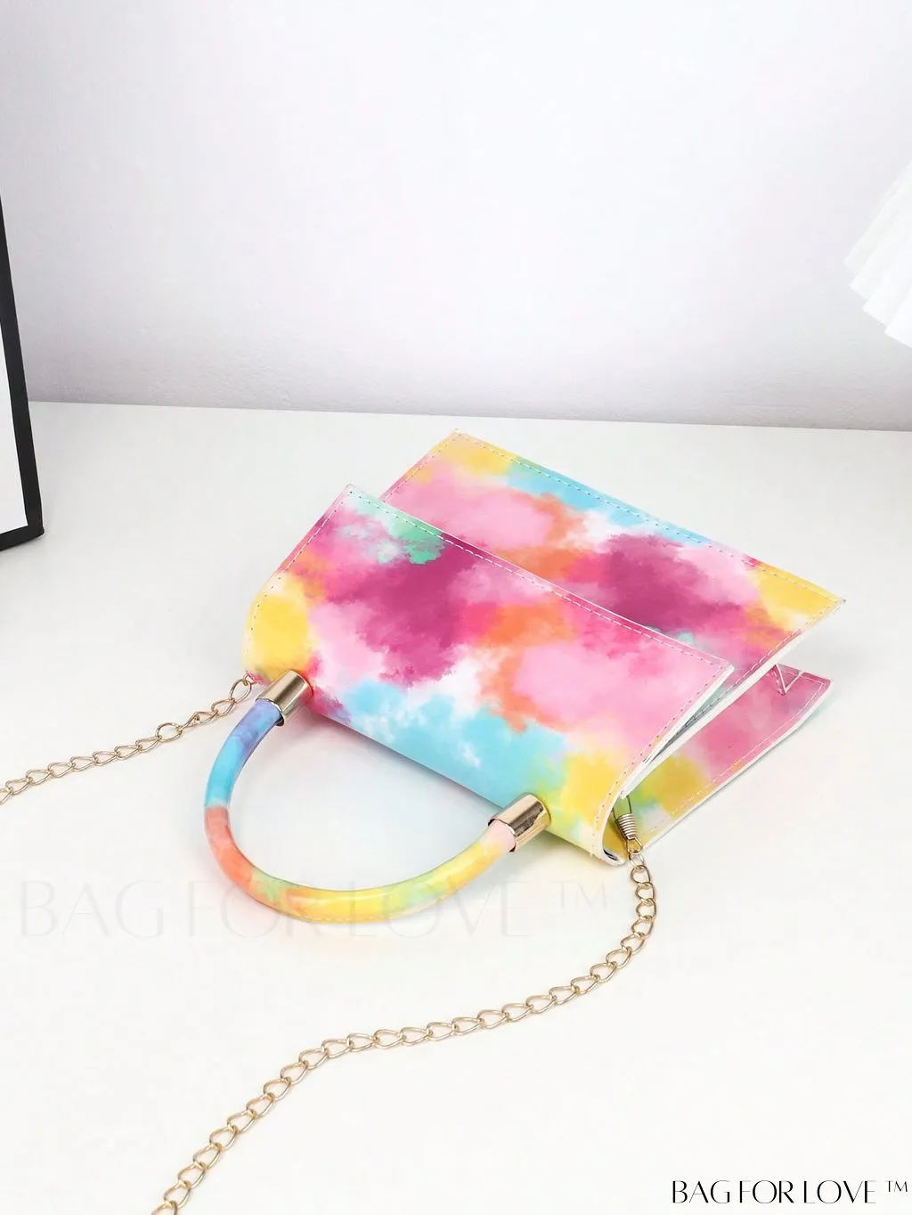 BagForLove - Compact Tie-Dye Chain Flap Bag