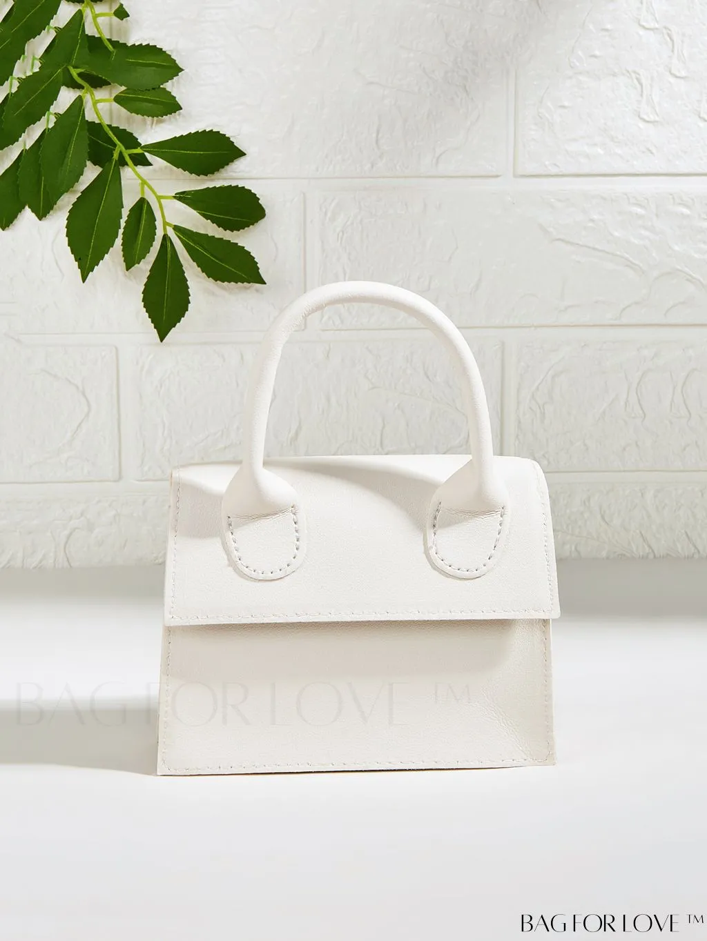 BagForLove - Funky Neon Pink Mini Square Bag with Chain Flap - PU Leather