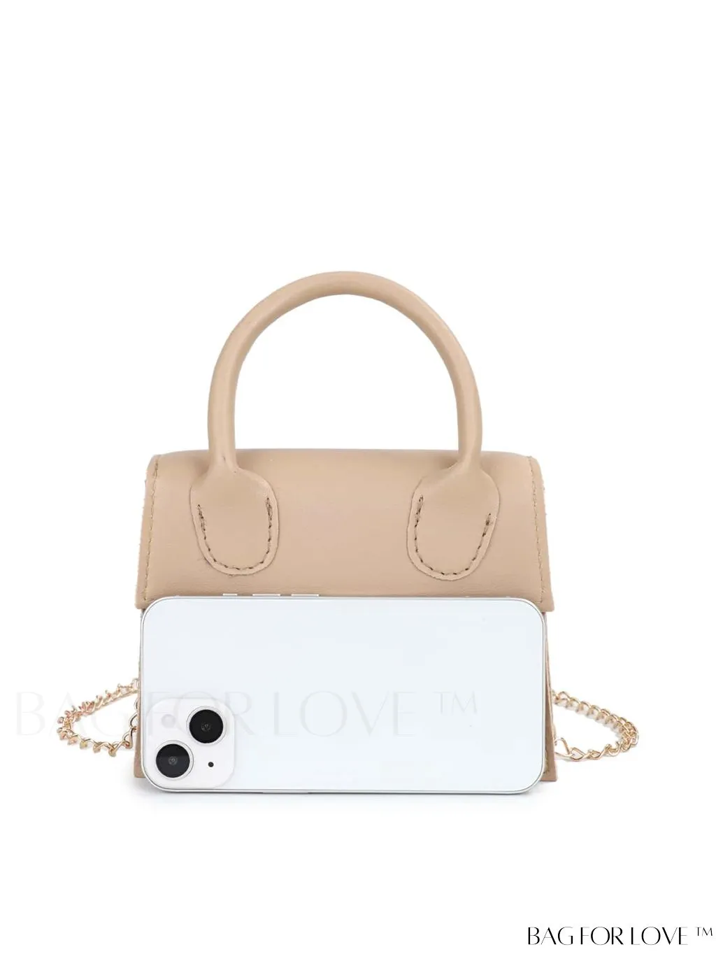 BagForLove - Funky Neon Pink Mini Square Bag with Chain Flap - PU Leather