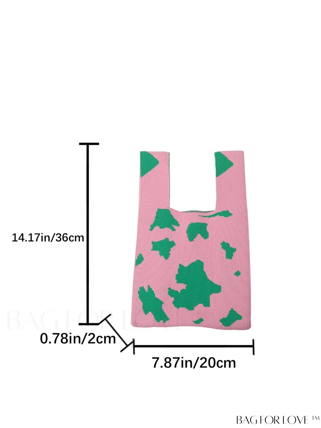 BagForLove - Letter Patterned Knit Casual Tote Bag - Latest Addition