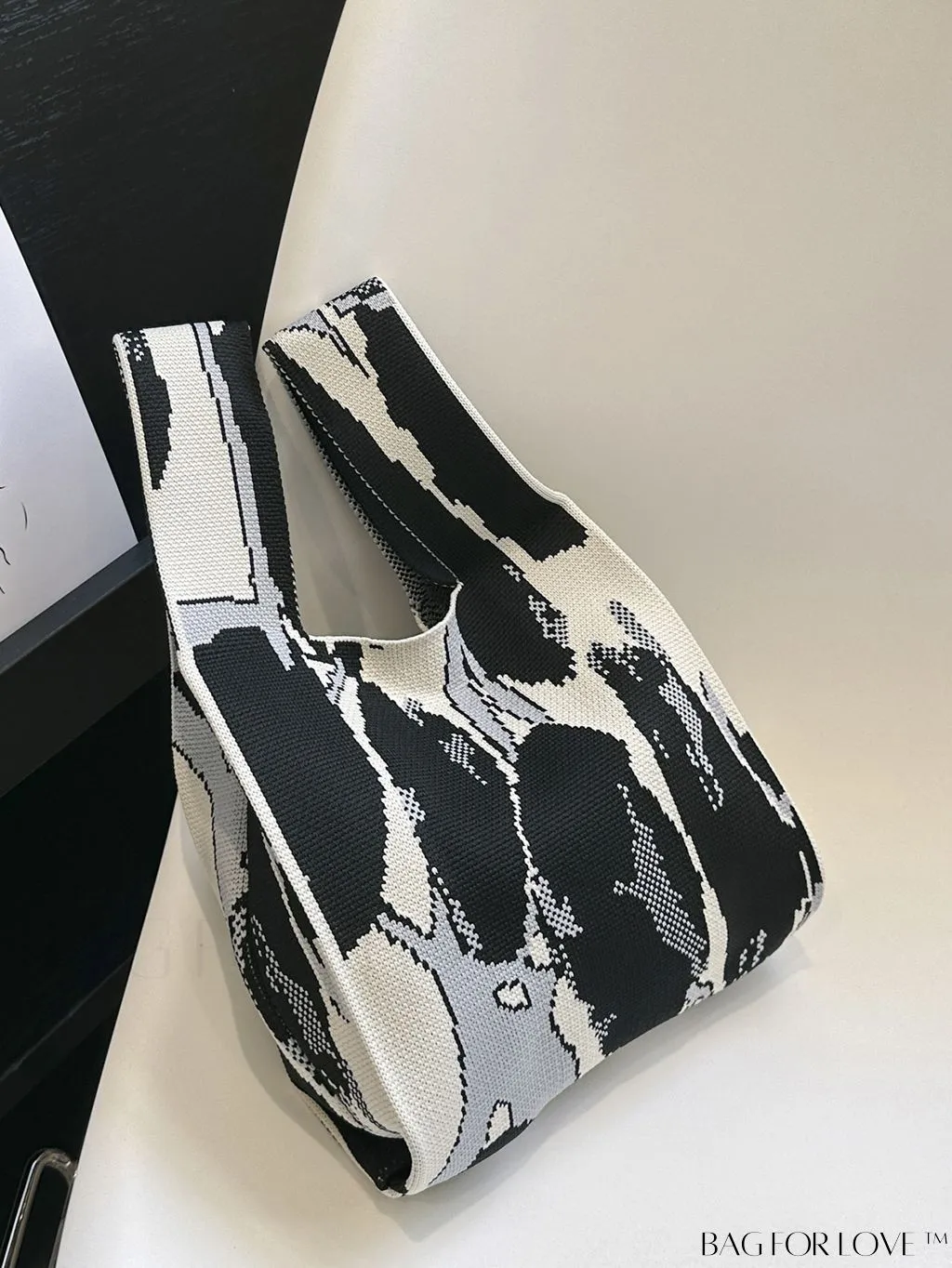 BagForLove - Letter Patterned Knit Casual Tote Bag - Latest Addition