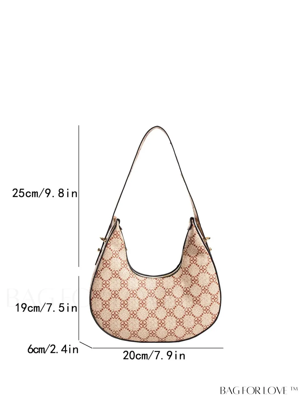 BagForLove - Metallic Snakeskin Embossed Mini Hobo Bag - Chic and Edgy