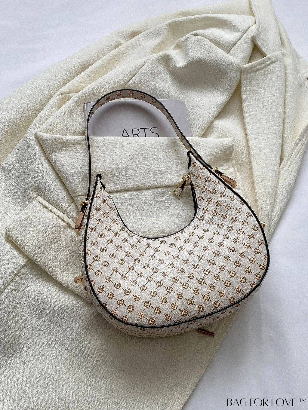 BagForLove - Metallic Snakeskin Embossed Mini Hobo Bag - Chic and Edgy