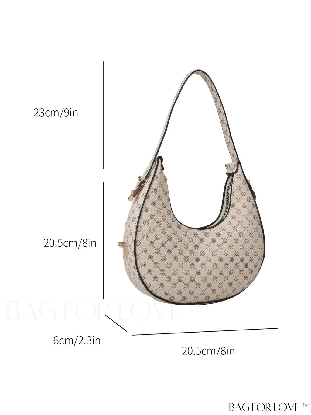 BagForLove - Metallic Snakeskin Embossed Mini Hobo Bag - Chic and Edgy